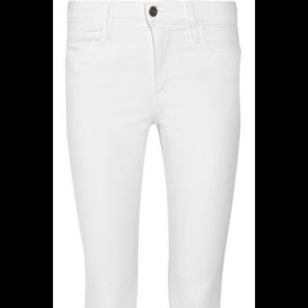 Frame denim white le flare jean